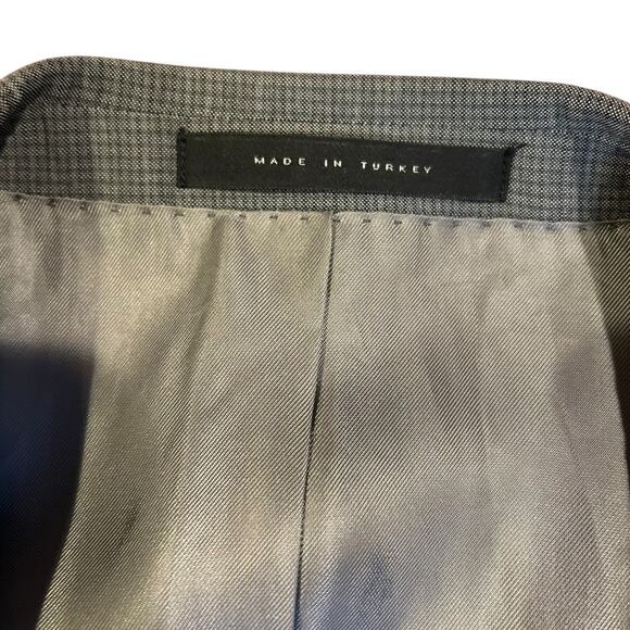 BOSS Grey Super 100 Lightweight 100% Virgin Wool Blazer Jacket Mens 40R 40 R - Picture 5 of 14